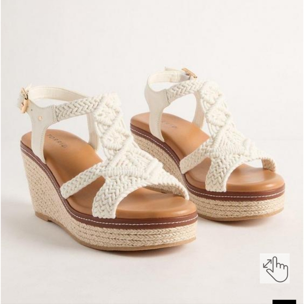 Torrid espadrille wedge shoes
